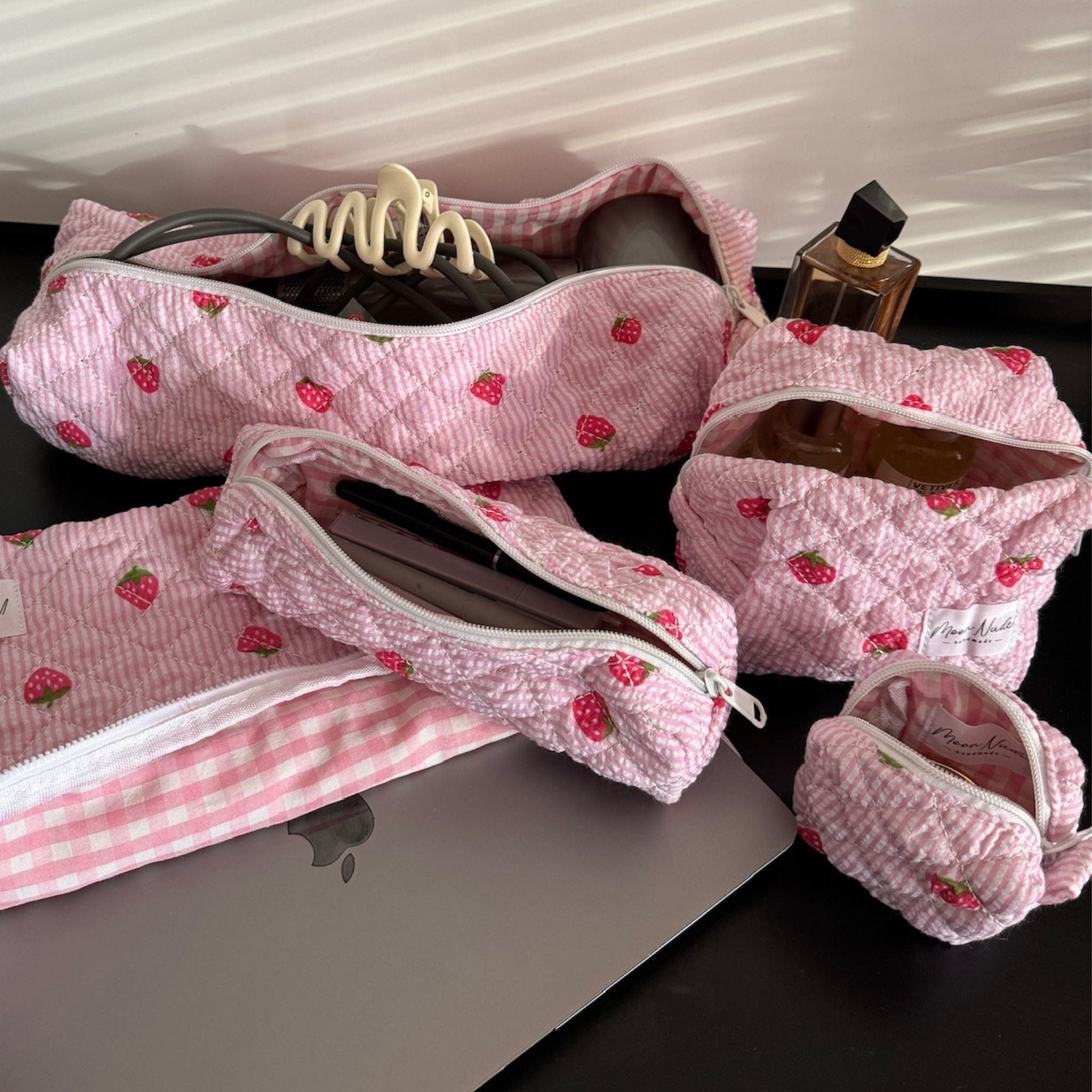 Moon Nude Strawberry Mini Makeup Bag